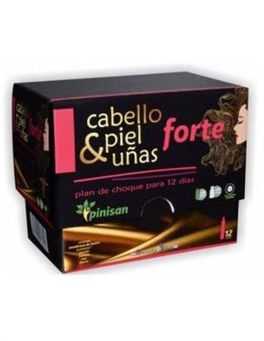 Cabello, Piel Y Uñas Forte 12Viales de Pinisan