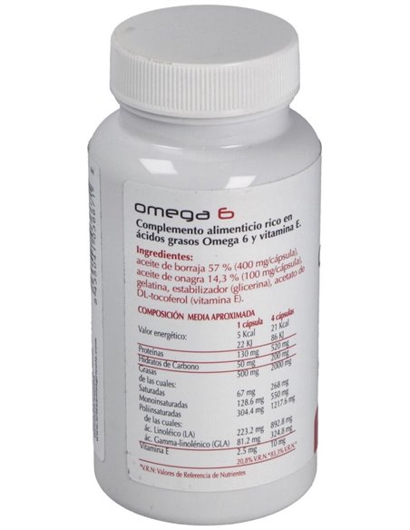 Omega 6 Onagra+Borraja 100 Perlas de Artesania