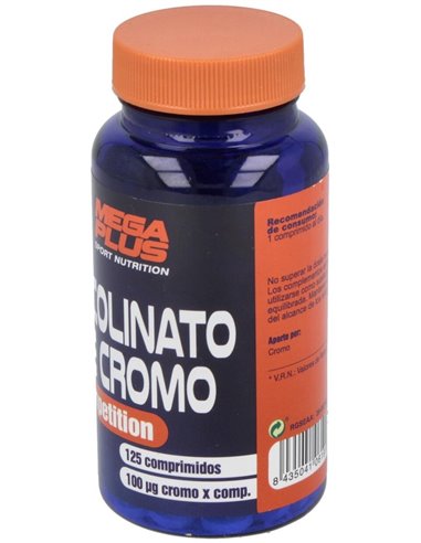 Cromo Picolinato 100µg. 125Comp. de Mega Plus