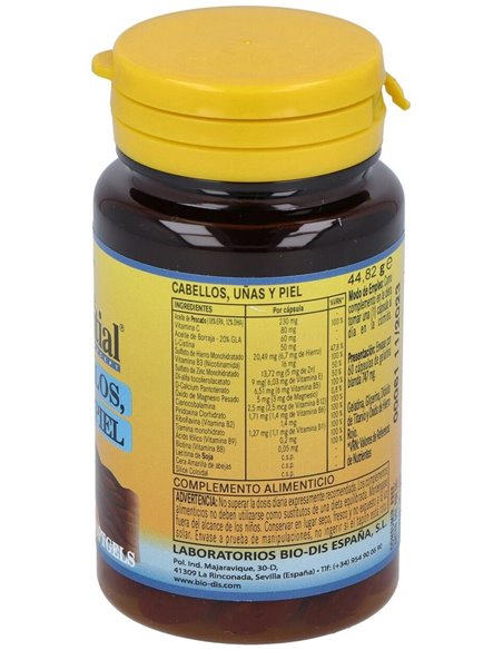 Cabello, Uñas Y Piel 540Mg. 60Perlas de Nature Essential