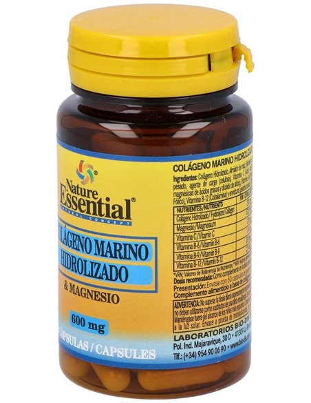 Colageno Marino Hidroliza+Magnesio 600Mg. 60Comp. de Nature Essential