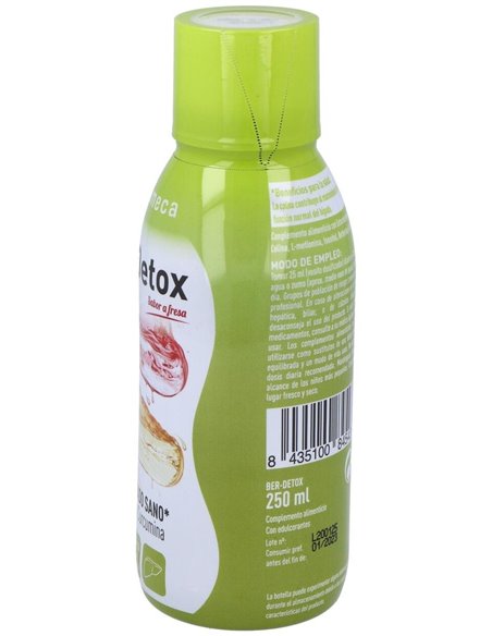 Ber-Detox Sabor Fresa 250 Ml de Plameca