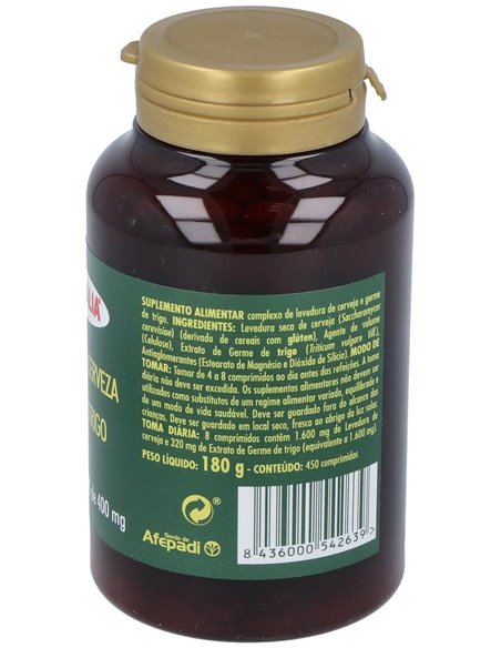 Levadura De Cerveza+Germen De Trigo 450Comp. de Integralia