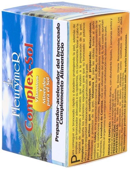 Complex Sol Vitaminas+Minerales Para El Sol 60Cap. de Fleurymer
