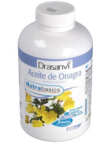 Onagra Aceite 450 Perlas 500Mg Nutrabasicos Drasanvi