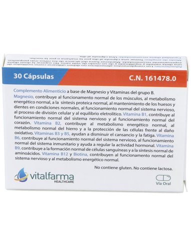 Magnesio + B-Complex 30Cap. de Vitalfarma