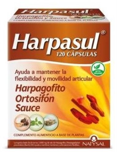 Harpasul   (Harpagofito + Ortosifón + Sauce) 120 Cáps. de Natysal