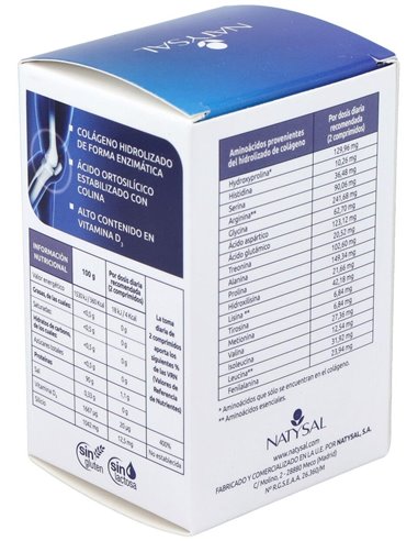 Colageno Hidrolizado Con Silicio Y Vit. D3   60 Comp. de Natysal