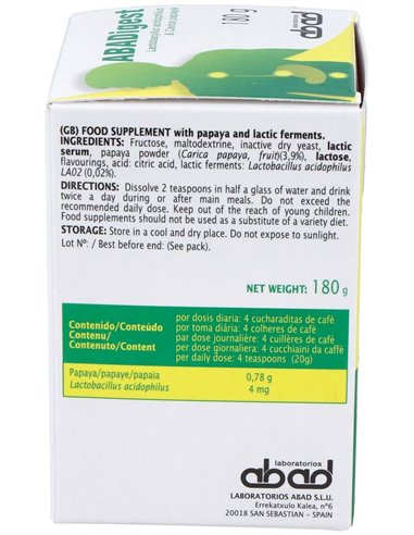 Abadigest (Vadessa) Bote 180 Gramos Kiluva - Abad