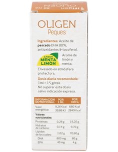 Oligen Peques Dha 80% Tg Enzimatico Menta-Lima 30M de Ifigen