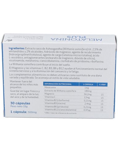 Melatonina Plus 30Cap. de Ifigen