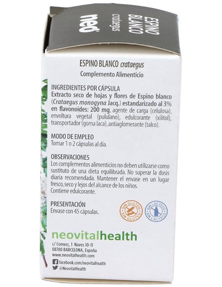 Espino Blanco Microgranulos Neo 45Cap. de Neo