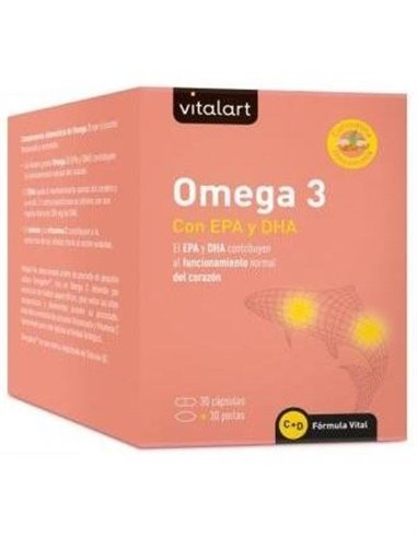 Vitalart Omega 3 30 Perlas+30 Capsulas de Vitalart