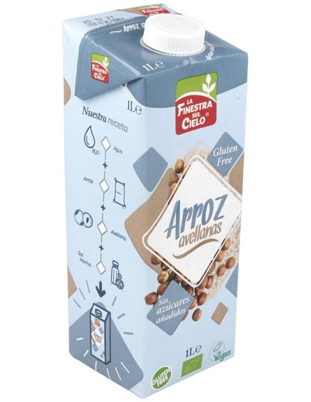 Bebida Vegetal De Arroz Con Avellanas 1Lt . de La Finestra Sul Cielo