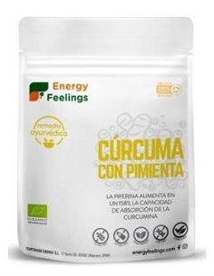 Curcuma Con Pimienta Polvo 200Gr. Eco Vegan Sg de Energy Feelings