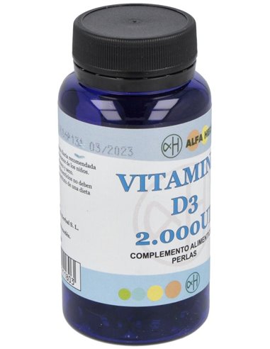 Vitamina D3 2000Ui 100Perlas de Alfa Herbal