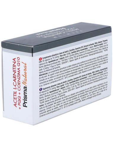 Acetil L-Carnitina+Pqq+Q10 60Cap. de Prisma Natural