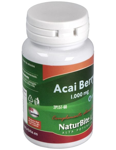 Acai Berry 1000mg, 60 Caps. de NaturBite