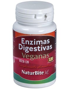 Enzimas Digestivas Veganas, 120 comp.  de NaturBite