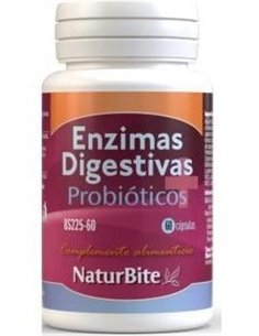 Enzimas Digestivas+Probioticos 60Cap. de Naturbite