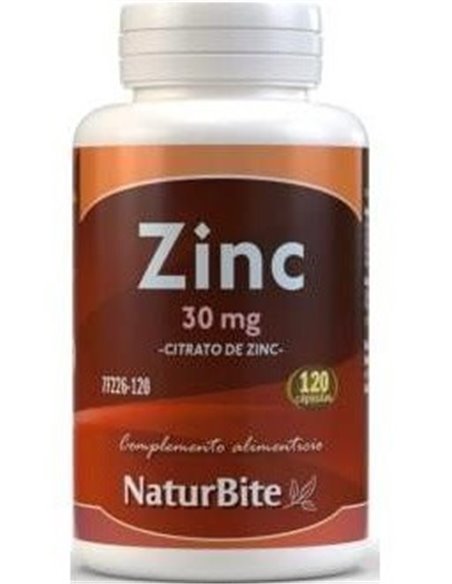 Zinc Citrato 30Mg 120Cap. de Naturbite