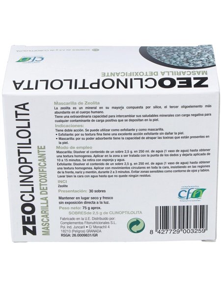Zeoclinoptilolita 30Sbrs. de Cfn