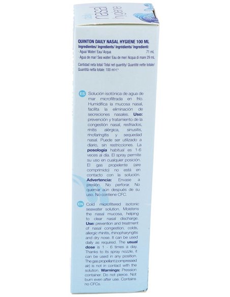 Quinton Daily Nasal Hygiene Isotonico Spray 100Ml de Quinton