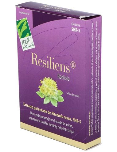 Resiliens Rodiola 40Cap. de Cien Por Cien Natural