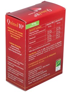 Quinol 10 50Mg. 60Perlas de Cien Por Cien Natural