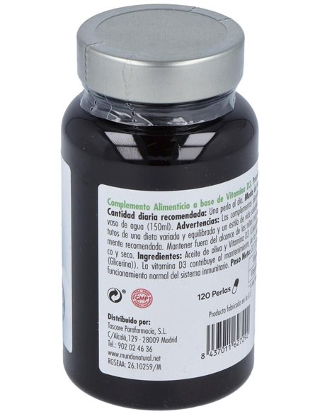 Vita D3 4000Ui 120Perlas de Mundonatural