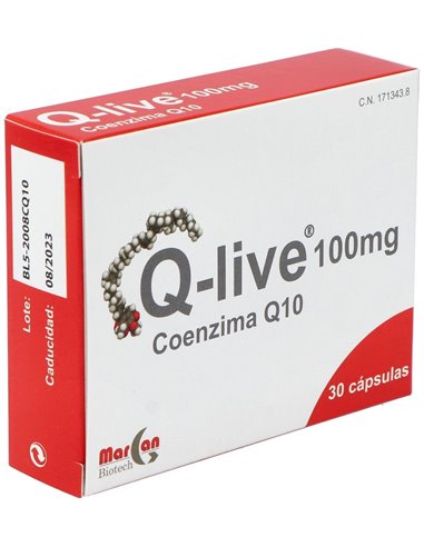 Q-Live Coq10 100Mg. 30Cap. de Margan