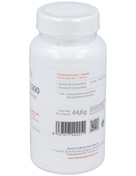 Vita D 2500Ui 90Cap. de Betula