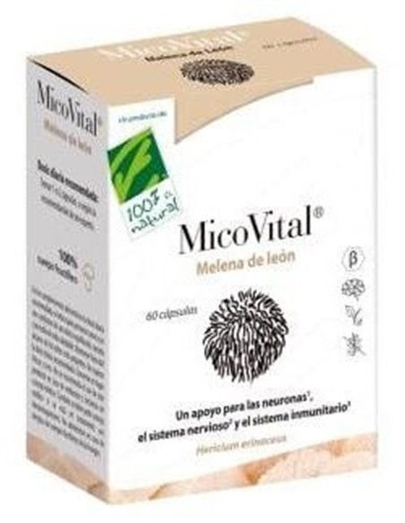 Micovital Melena De Leon 60Cap. de Cien Por Cien Natural