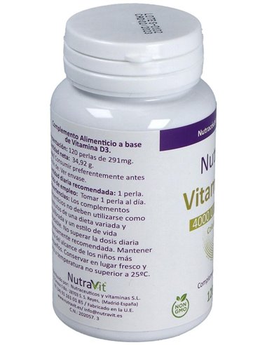 Nutravit Vitamina D3 120Perlas de Nutravit