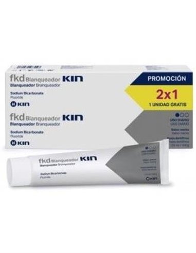 Fluor Kin Pasta Dental Blanqueador 125Ml 2Ud. de Kin