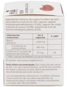 Reishi (Ganoderma Lucidum). Extracto Puro 60 Vcáps de Hawlik