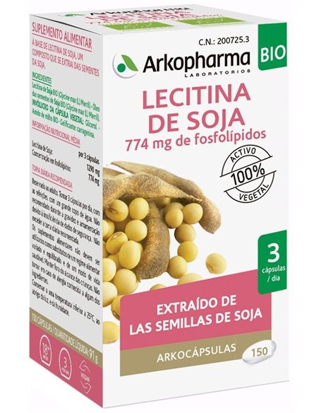 Lecitina De Soja 150Arkocapsulas. Bio Arkopharma