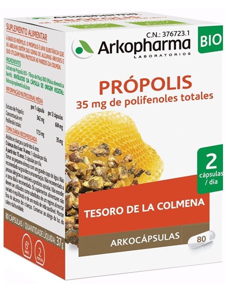 Propolis 80Arkocapsulas. Bio Arkopharma