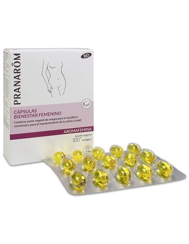 Aromafemina Bienestar Femenino Onagra 30Cap. de Pranarom P.Acabado