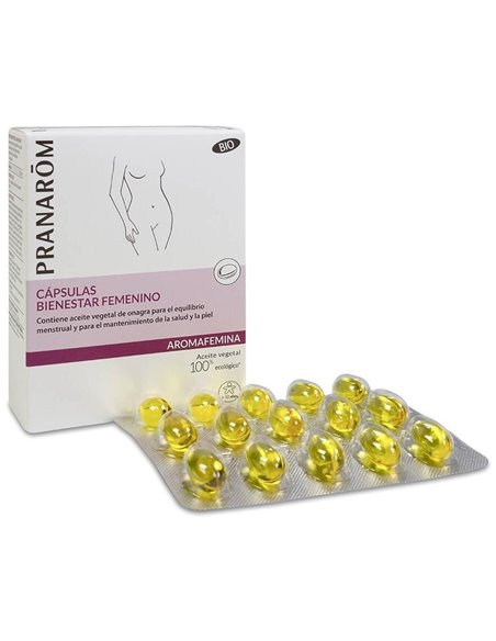 Aromafemina Bienestar Femenino Onagra 30Cap. de Pranarom P.Acabado