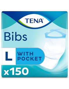 Tena Babero Desechable T/M-L 37X68Cm 150Un de Tena