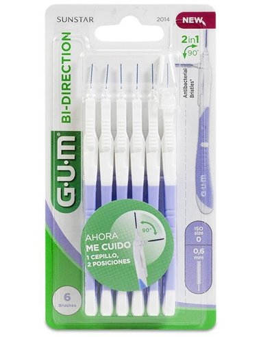 Cepillo Interdental Bi-Direction Xs 0,6Mm 6Um de Gum