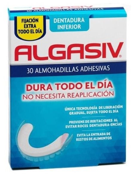 Algasiv Almohadilla Dental Inferior Adhesiva 30Ud de Algasiv