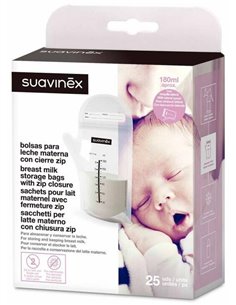 Bolsa Almacen Leche Materna 25 Unidades de Suavinex