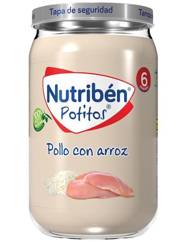 Nutriben Potito Pollo Arroz 235Gr.+6M de Nutriben