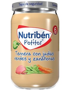 Nutriben Potito Ternera-Judias V-Zanahoria 235Gr. de Nutriben