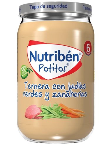 Nutriben Potito Ternera-Judias V-Zanahoria 235Gr. de Nutriben