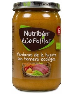 Nutriben Eco Potito Verduras-Ternera Eco 235Gr +6M de Nutriben