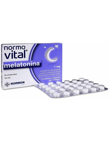 Normovital Melatonina 1Mg 60 Comp de Normovital