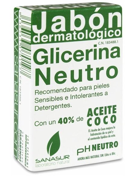 Jabon Glicerina Neutro 100Gr. de Sanasur